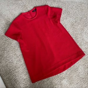 Madewell red blouse